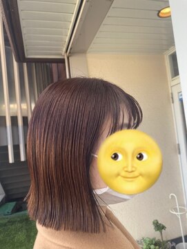 ヘアーメイク スロー(Hair make Slow) 切りっぱなし外はねボブ