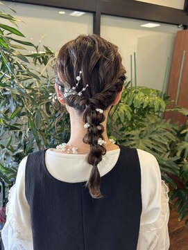 ネバーランド 平成店(NEVER LAND) 編みおろしヘアセット