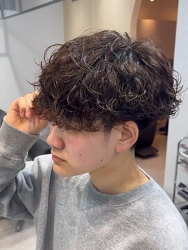 フィフス 渋谷(fifth) 再現性高い波巻きスパイラルパーマ×刈り上げマッシュ