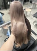 くびれヘア/アプリコットオレンジ/夏のヘアアレンジ/梅田
