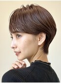 秋色ピンクブラウン＊マッシュショート＊ママさんショート＊ボブ