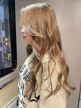 パーミル ヘア クマモト(permille ‰ hair Kumamoto) ミルクティーベージュ×ロング