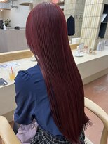 パークレーン アイス イヴェン アネックス(PARK LANE ICI yeven.anx)&nbsp;春の艶髪◎ブリーチなしダブルカラー！ボルドーワインレッドYUKI