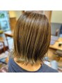 アグ ヘアー フラン 盛岡本宮店(Agu hair fran)&nbsp;赤みを消した透明感カラーもオススメです。デザインカラーも是非