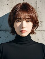 エイチ ウルフカット 大阪梅田(811)&nbsp;フェイスフレーミングルーツカラーネオウルフ天使の羽バングボブ