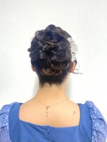 ヒュミ(hymy)&nbsp;結婚式参列に♪/お呼ばれヘア/おとなっぽヘア/ゆるふあ/おだんご