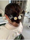 袴×大人っぽシニヨン