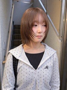 ローレンジウ(LOREN JU) 着物ヘア/ダークアッシュ/ミディアムレイヤーカット/名古屋名駅