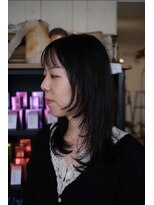ヘアラウンジ アンリオ(hair lounge an rio) ぱっつん前髪×顔まわりカット