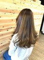 ヘアーセレクション ピーエムエー(HAIRSELECTION P. M. A) バレイヤージュ×プラチナベージュ
