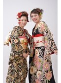 成人式 前撮り 着付