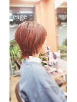 ラネージュ(La Neige)&nbsp;ちょいウルフ　オレンジ系スウィートピンク