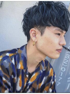 ホロホロヘアー(Hair) 《holoholo hair》ネイビーシルバーカラー