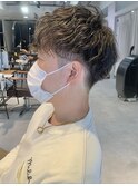 刈り上げ、スパイラルパーマヘア 名古屋駅/名駅/メンズ