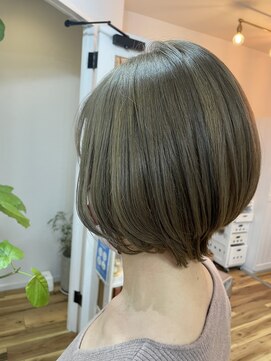 ヘアーリビングリコ 新潟笹口店(hair living Liko) nudie bob×graige