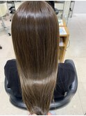 オリーブベージュ☆シークレットカラー・髪質改善