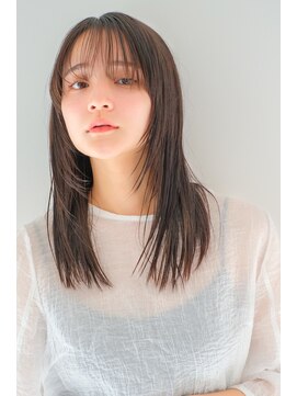 ヘアサロンガリカアオヤマ(hair salon Gallica aoyama) 艶髪透明感ナチュラルロング小顔ライン/シースルーバング<青山>
