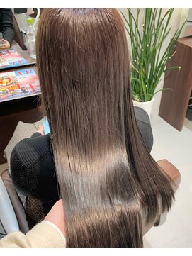 ヘアーメイクチック(HAIR MAKE CHiC) オリーブベージュカラーダブルカラー透明感カラーワンカラー