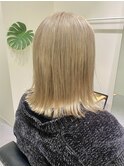 20代30代40代大人可愛いアッシュグレージュダブルカラー美肌
