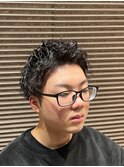 ツーブロックショート<理容室>