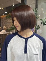 ヘアーアンドメイク ビス(HAIR&MAKE bis)&nbsp;ボブ×ほんのりレッドブラウン♪【唐木彩華】
