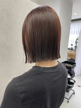 ヌーヴェル(nouvelle) 切りっぱなしBob×チョコブラウン