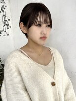 トレヘアー(tRe hair)&nbsp;マッシュショート　ブラウンカラー