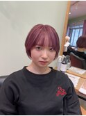 【ショートボブ】チェリーピンク！！