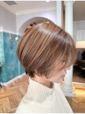 ●杉浦イメチェン外ハネボブ美髪ワイドバングレイヤーショート16