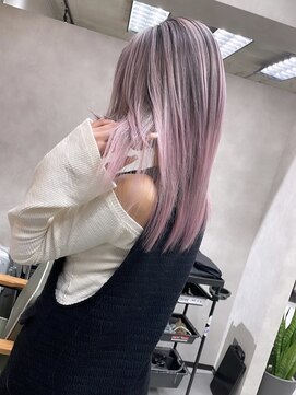 サニー 渋谷(SUNNY) バレイヤージュ、ハイライト、ピンク、ブリーチ、ダブルカラー