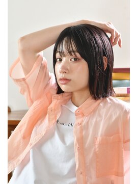 ザ デイ 銀座(The Day) ダークピンクの抜け感ボブ