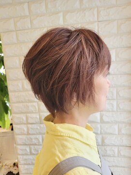 松本平太郎美容室 国立店 30代40代50代×ショートレイヤー×イノアカラー×ハイライト