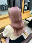 くびれヘア/アプリコットオレンジ/夏のヘアアレンジ/佐倉