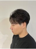 メンズマッシュセンターパートニュアンスパーマ