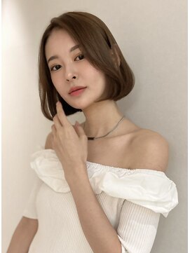 ボヌール 西宮北口(Bonheur) 【西宮北口】大人の韓国風ボブグレージュ