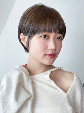 アルバム 新宿(ALBUM SHINJUKU) ショートミディアムおくれ毛前髪カット暗めカラー_F0844