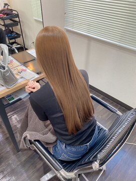 美容室 フォーリア Foglia 【Foglia坪来】ハイトーンカラー×ミルクティーベージュ