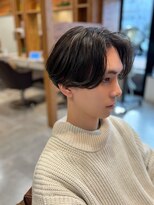 アドラーブル 駅南店(adorable) センターパートソフトツイストパーマメッシュマッシュウルフ