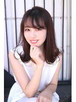 ルフトバイアンビエンテ(Luft by ambiente)&nbsp;シースルーバング　ミディアムスタイル