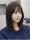 大人ガーリー/ダークアッシュ/似合わせカット/津田沼