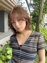 ガーデン 渋谷(GARDEN) ボブ ニュアンスパーマ 顔周りカット 似合わせ ベージュ