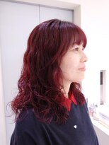 ユーリ(JUURI)&nbsp;パーマ/レッドカラー/赤髪