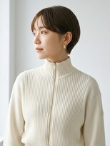 キビト(kibito)&nbsp;丸みショート耳かけショートアッシュブラウン20代30代40代