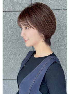 アン たまプラーザ(un) ショートボブ髪型30代40代50代前髪あり前髪無し 射場