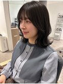 【ボブ×レイヤーミディアム】