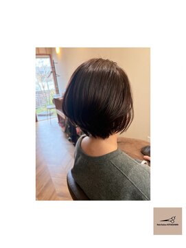 ヘアーサロンキタガワ(Hair salon kitagawa) 丸みショートボブ