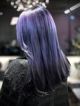 ディーカヘアーセンダイ(Di KA HAIR sendai) ブルーパープル×ブラック