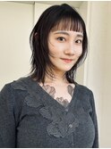 オン眉/レイヤーカット