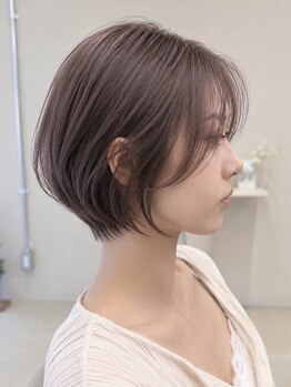 ムク 新宿(muc)の写真/一人ひとりの骨格似合わせカットで大人可愛いショートが完成♪![韓国/髪質改善/縮毛矯正/新宿]