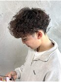 MEN’S HAIR/サーフカール/刈り上げセンターパート/群馬高崎